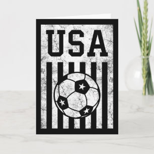 Usa Fußball Amerikanische Flagge Frauen Männer Kin Karte