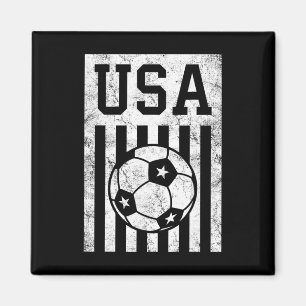 Usa Fußball Amerikanische Flagge Frauen Männer Kin Magnet