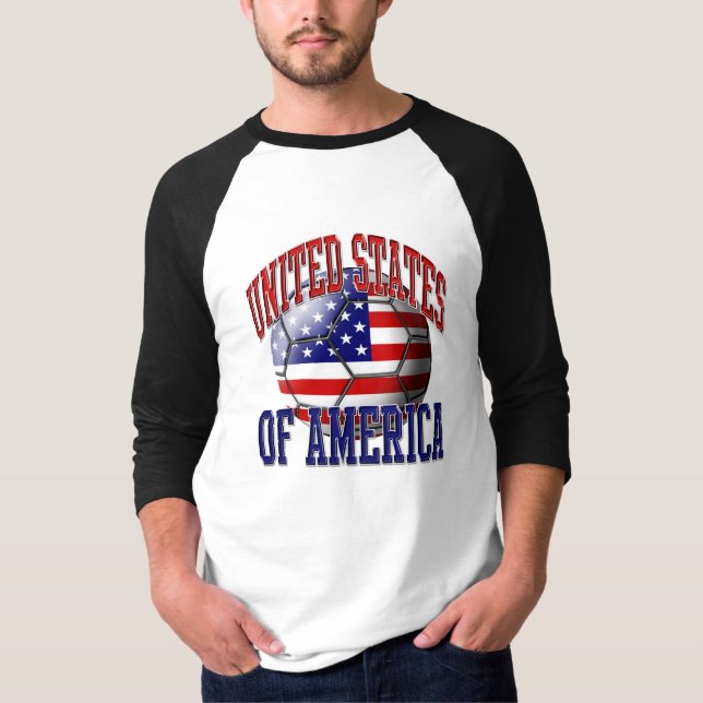 USA-Fußball-Ball-T - Shirt (Vorderseite)