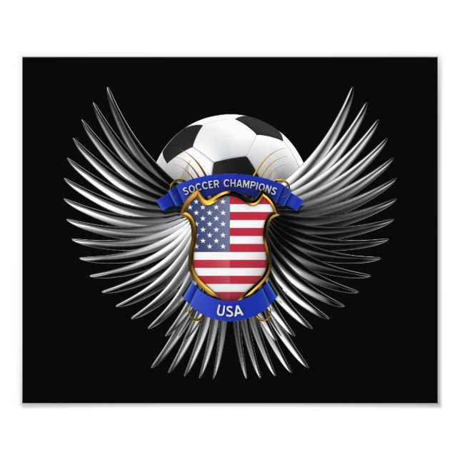 USA Fußball Champions Fotodruck (Vorne)
