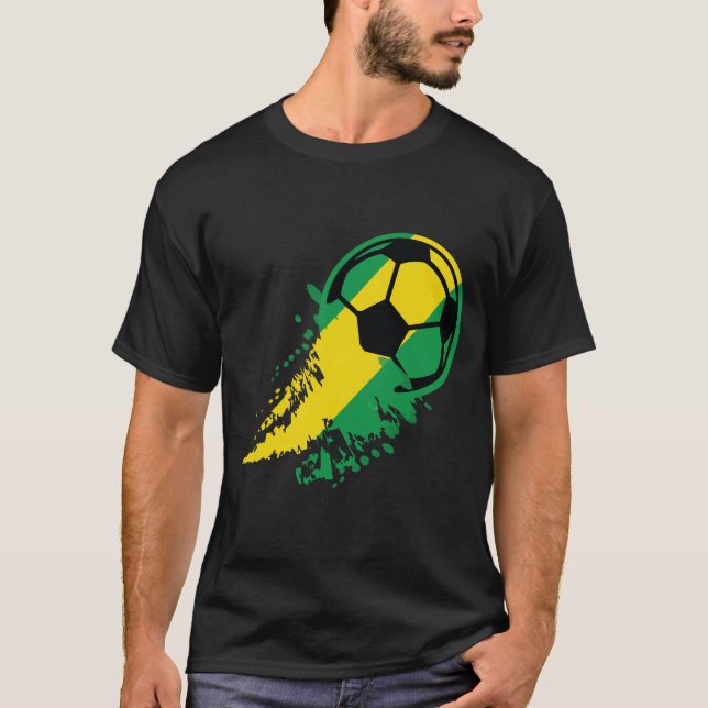 USA Fußball-Flagge Pride Football T-Shirt (Vorderseite)