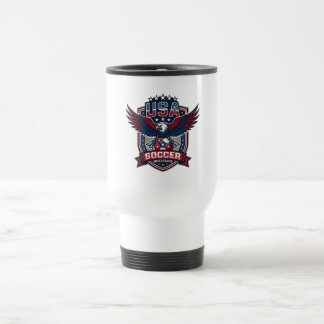 USA Fußball-Reisebecher Amerikanischer Fußballfan Reisebecher