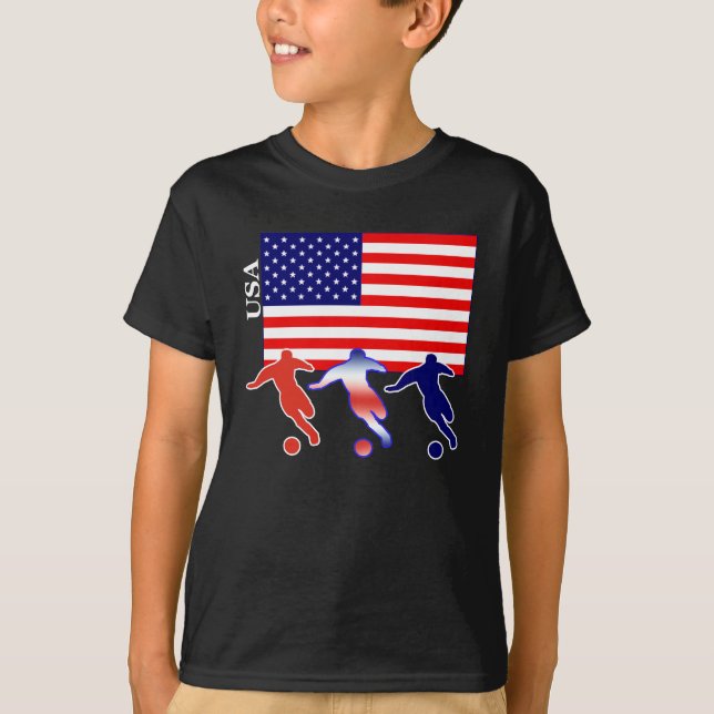 USA-Fußball-Spieler T-Shirt (Vorderseite)