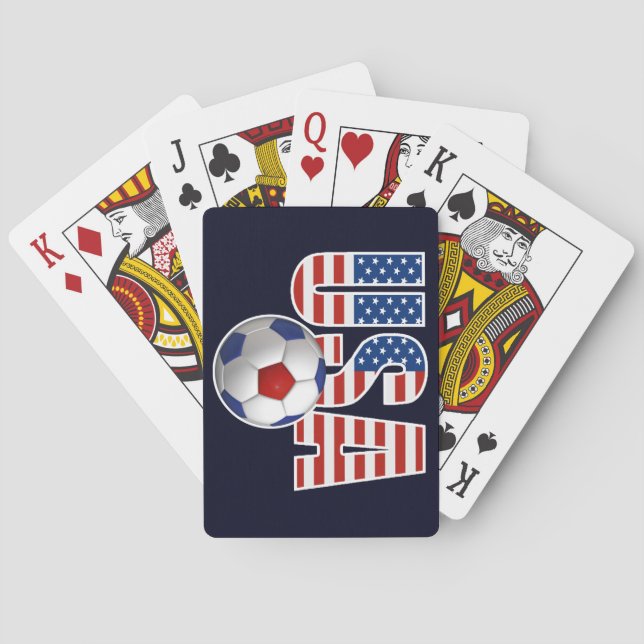 USA-Fußball Spielkarten (Rückseite)
