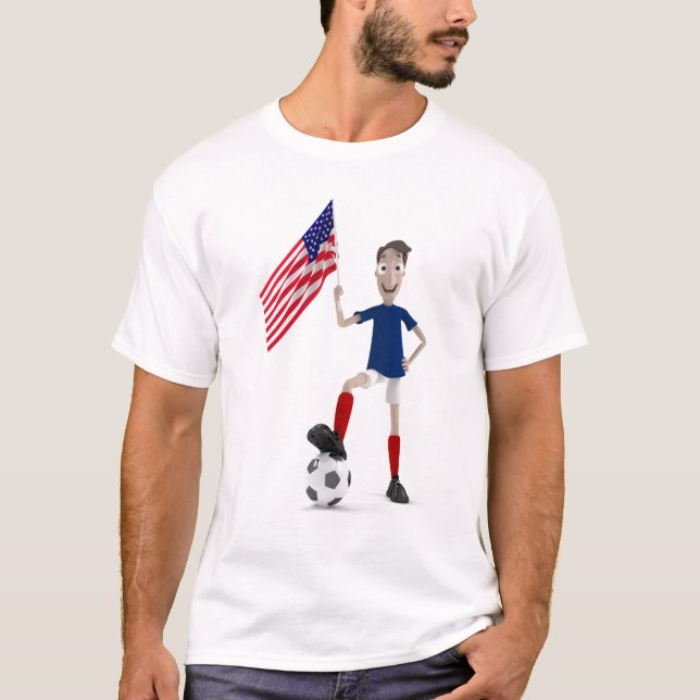 USA-Fußball T-Shirt (Vorderseite)