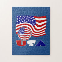 USA Fußball und Flagge