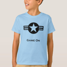 USA Game On Black T-Shirt