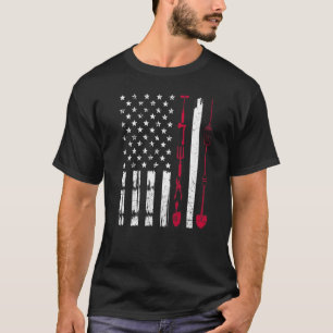 USA-Gartengarten-Flagge Stolz Amerikanischer Gärtn T-Shirt