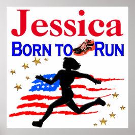 USA GEBOREN, PERSONALISIERTES POSTER AUSZUFÜHREN