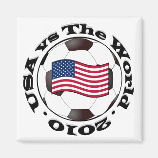 USA gegen Welt 2010 Magnet