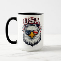 USA Gegr. 1776 Adler-Grafik Patriotischer Adler US