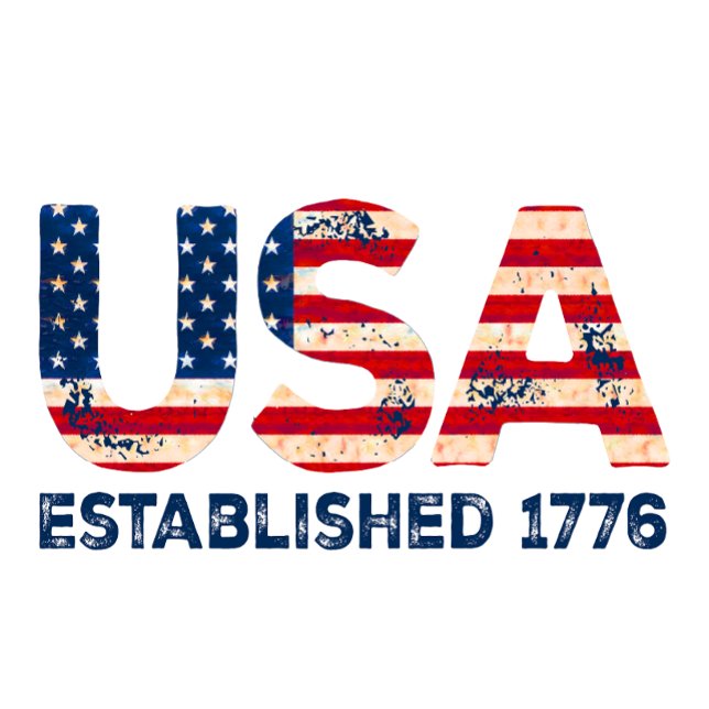 USA gegründet 1776 T-Shirt (Von Creator hochgeladen)