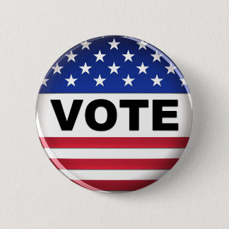 USA gehen Abstimmung - Knopf Button