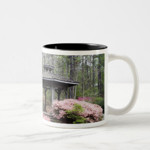 USA, Georgia, Pine Mountain. Ein Pavillon unter Zweifarbige Tasse