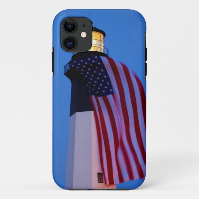 USA, Georgia, Tybee Insel, Flagge, die 2 fliegt Case-Mate iPhone Hülle (Rückseite)