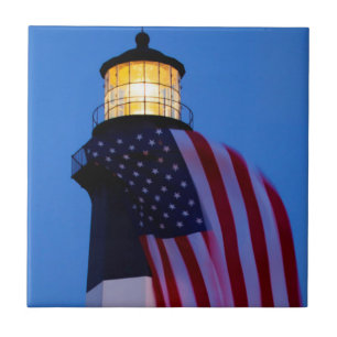 USA, Georgia, Tybee Insel, Flagge, die 2 fliegt Fliese