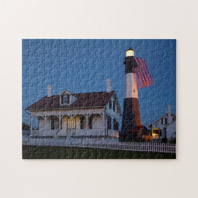USA, Georgia, Tybee Insel, Flaggen-Fliegen Puzzle (Horizontal)