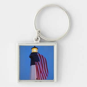 USA, Georgia, Tybee Island, Flagge weht 2 Schlüsselanhänger