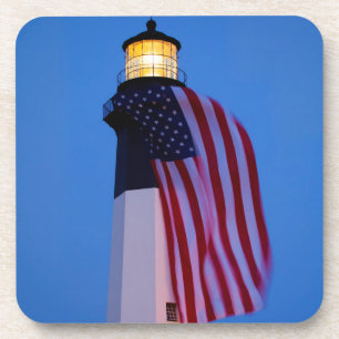 USA, Georgia, Tybee Island, Flagge weht 2 Untersetzer
