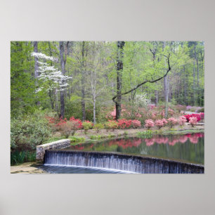 USA, Georgien, Pine Mountain. Ein kleiner Wasserfa Poster