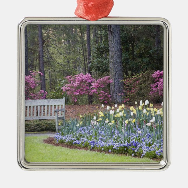 USA, Georgien, Pine Mountain. Eine Grenze von Silbernes Ornament (Vorne)