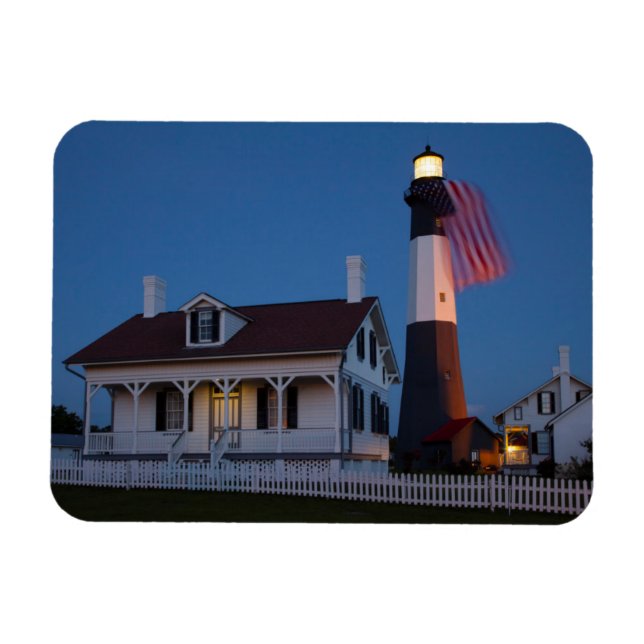 USA, Georgien, Tybee Island, Flagge Magnet (Horizontal)