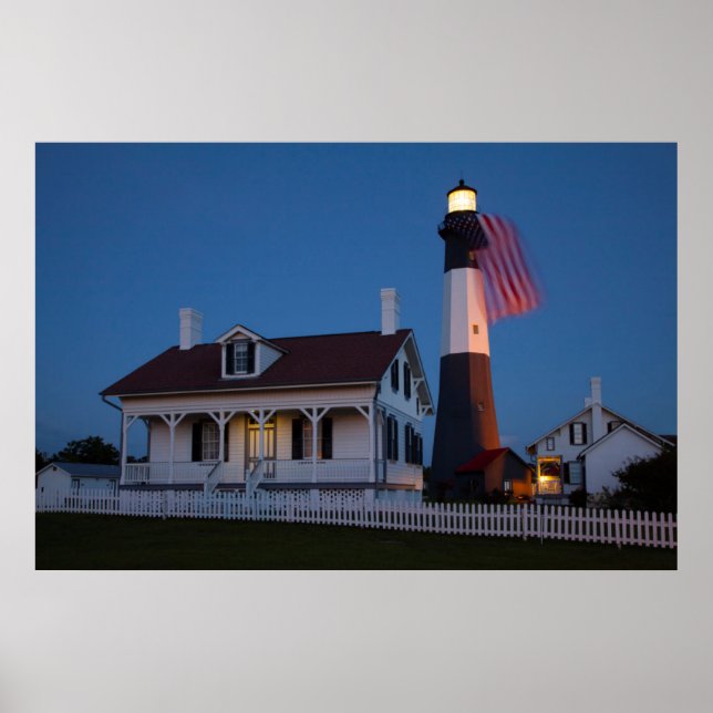 USA, Georgien, Tybee Island, Flagge Poster (Vorne)