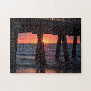 USA, Georgien, Tybee Island, Tybee Pier Puzzle