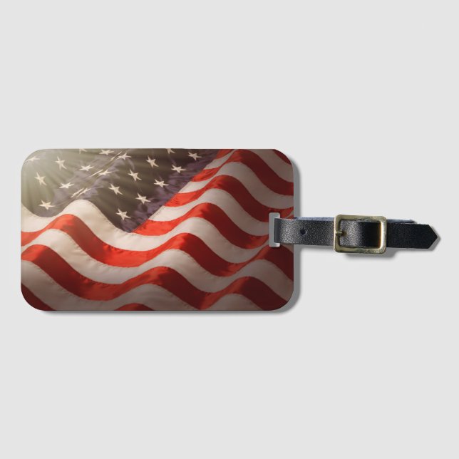 USA Gepäckmarke Gepäckanhänger (Vorderseite (Horizontal))