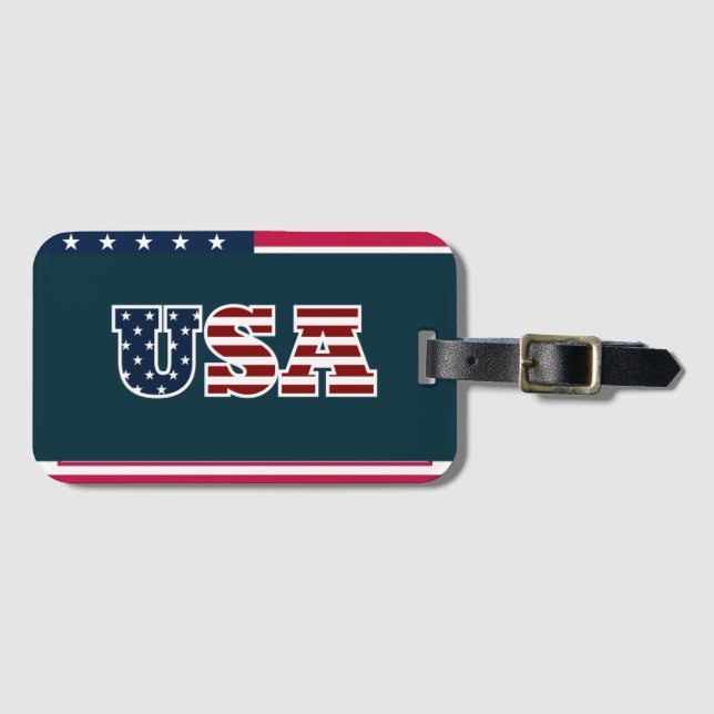USA-Gepäckträger Gepäckanhänger (Vorderseite (Horizontal))