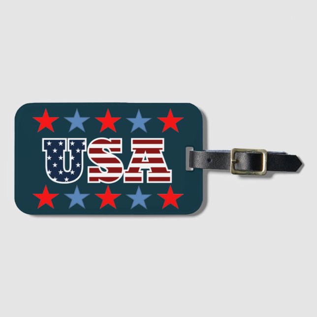 USA-Gepäckträger Gepäckanhänger (Vorderseite (Horizontal))