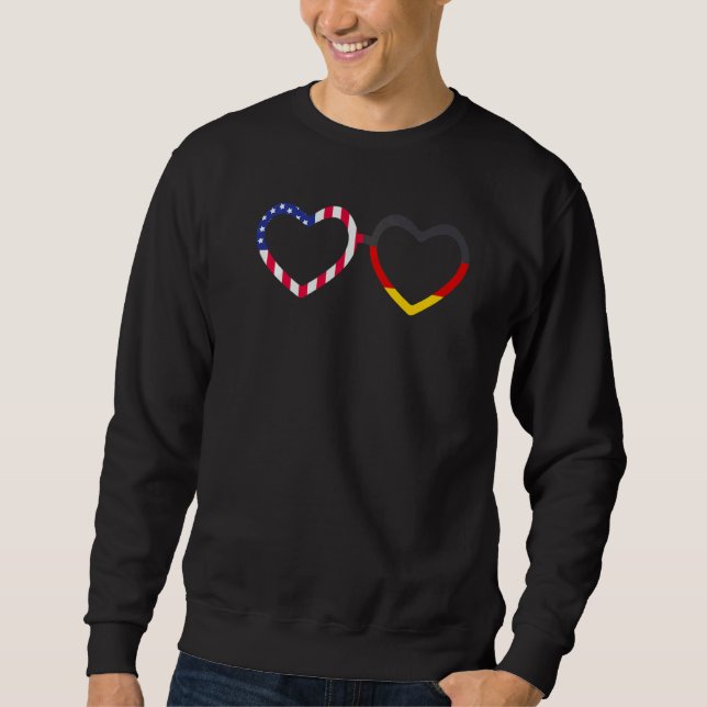 USA Germany Flag German American Von Steuben Day   Sweatshirt (Vorderseite)