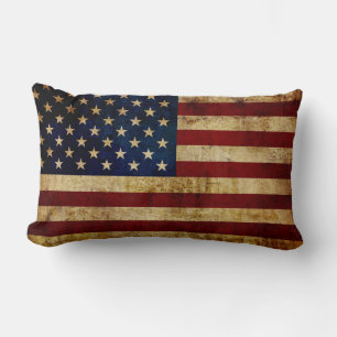 USA/gerundete Flagge Lendenkissen