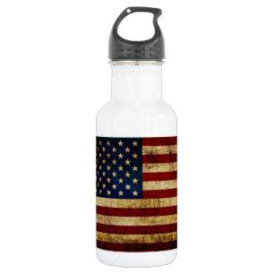 USA/gerundete Flagge Trinkflasche