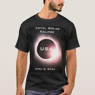 USA Gesamte Sonnenfinsternis 8. April 2024 T-Shirt