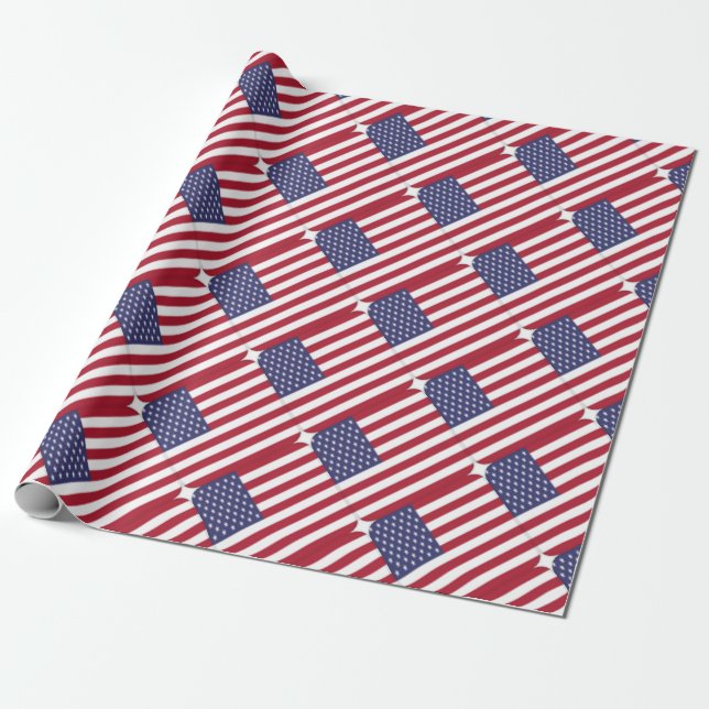 USA GESCHENKPAPIER (Ungerollt)