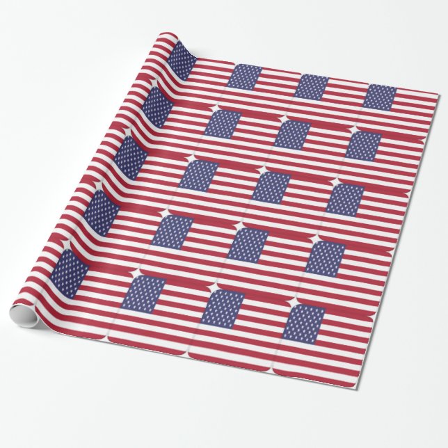 USA GESCHENKPAPIER (Ungerollt)