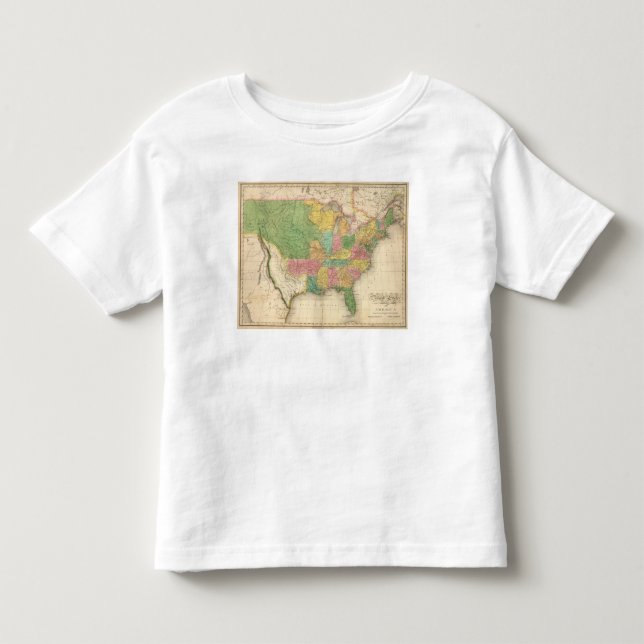 USA-Geschichtskarte Kleinkind T-shirt (Vorderseite)