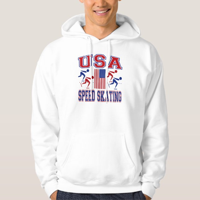 USA-Geschwindigkeits-Skaten Hoodie (Vorderseite)