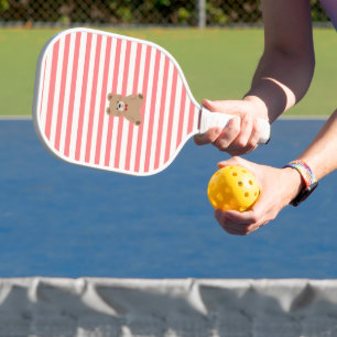USA gestreift rot süß einfach Leistung Pickleball Schläger