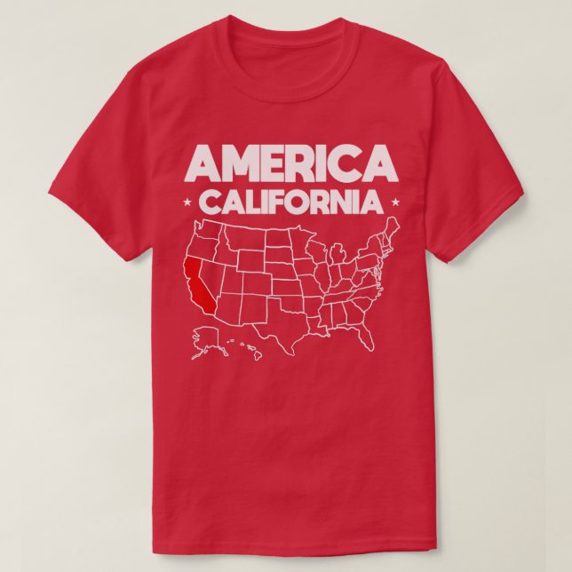 USA gift California Staat T-Shirt (Design vorne)