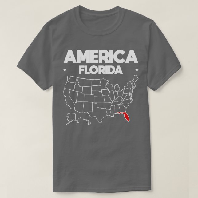 USA gift Florida Staat T-Shirt (Design vorne)