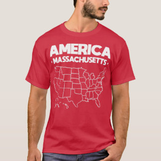 USA gift Massachusetts Staat T-Shirt