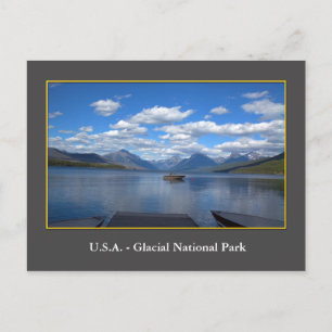 USA Glacial National Park Fotografie Postkarte