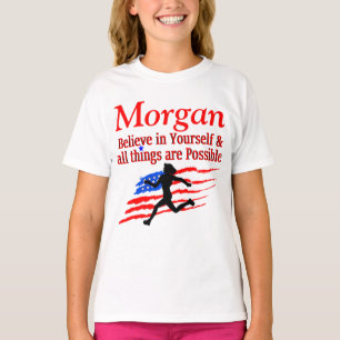 USA GLAUBEN IN IHREM SELBSTSTÄNDIGEN RUNNER PERSON T-Shirt