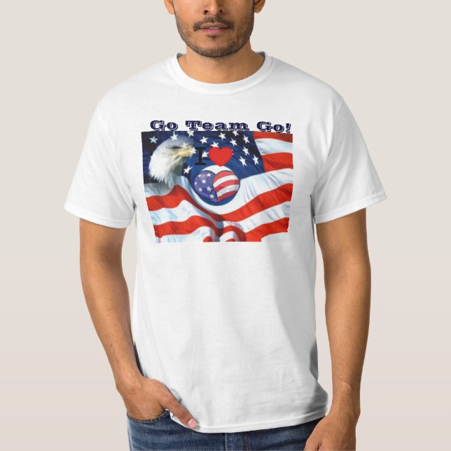 USA, Go Team Go!_ T-Shirt (Vorderseite)