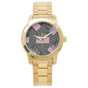 USA GOLD ARMBANDUHR