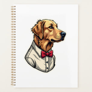 USA Golden Retriever Vintage Patriotische Hundeshi Planer