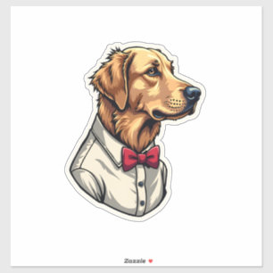 USA Golden Retriever Vintage Patriotisches Hundesh Aufkleber