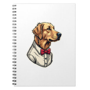 USA Golden Retriever Vintage Patriotisches Hundesh Notizblock